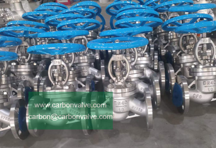 CARBON flanged globe valves