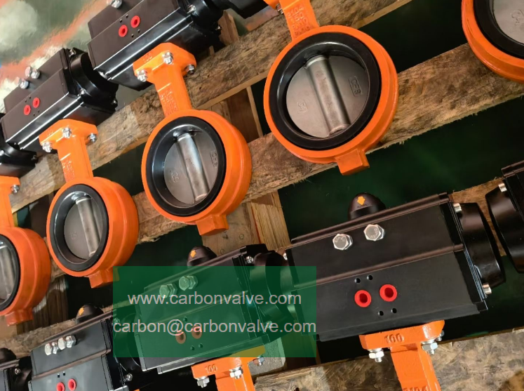 CARBON pneumatic butterfly valves CARBON pneumatic butterfly valves
